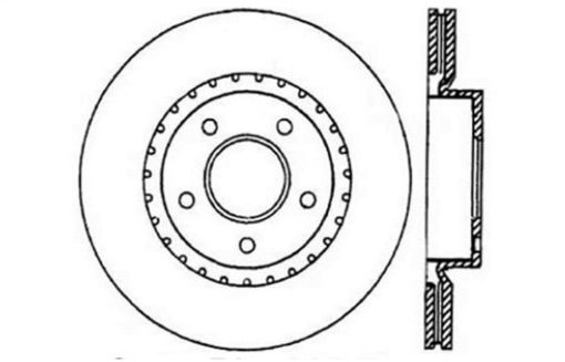 Bild von StopTech 802 - 03 Infiniti G35 Drilled Right Front Rotor