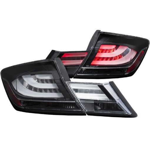 Bild von ANZO 2013 - 2015 Honda Civic LED Taillights Black