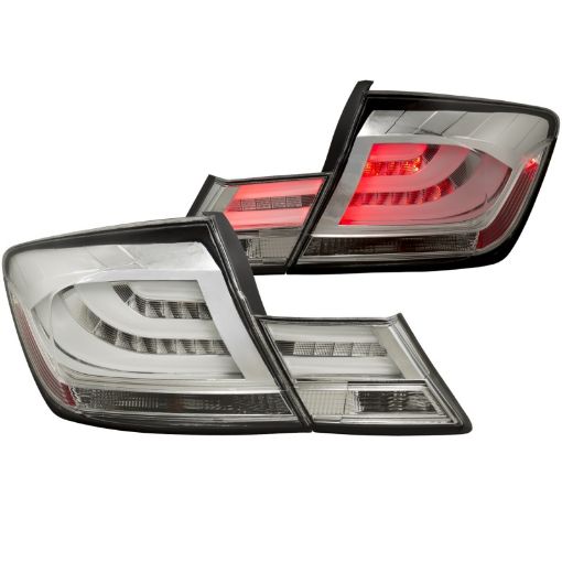 Bild von ANZO 2013 - 2015 Honda Civic (excludes hybrid) LED Taillights Chrome