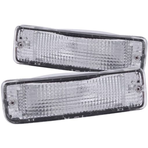 Bild von ANZO 1989 - 1995 Toyota Pickup Euro Parking Lights Chrome w Amber Reflector