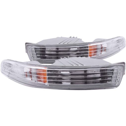 Bild von ANZO 1994 - 1997 Acura Integra Euro Parking Lights Chrome w Amber Reflector