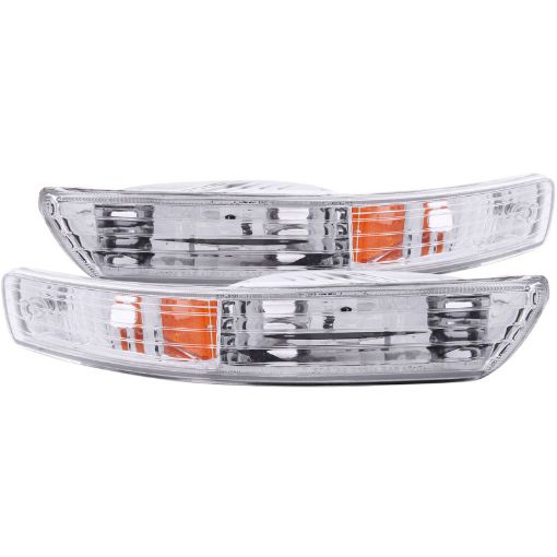 Bild von ANZO 1998 - 2001 Acura Integra Euro Parking Lights Chrome w Amber Reflector