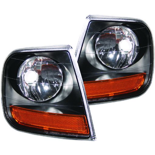 Bild von ANZO Corner Lights 1997 - 2003 Ford F - 150 HARLEY DAVIDSON Style Corner Lights Black w Amber Reflector