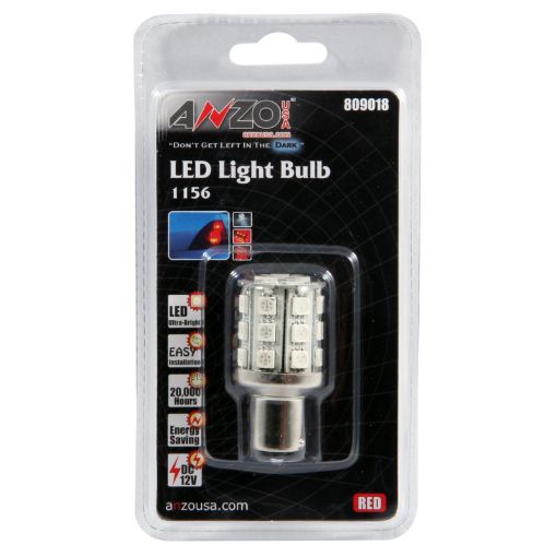 Bild von ANZO LED Bulbs Universal LED 1156 Red - 24 LEDs 2in Tall