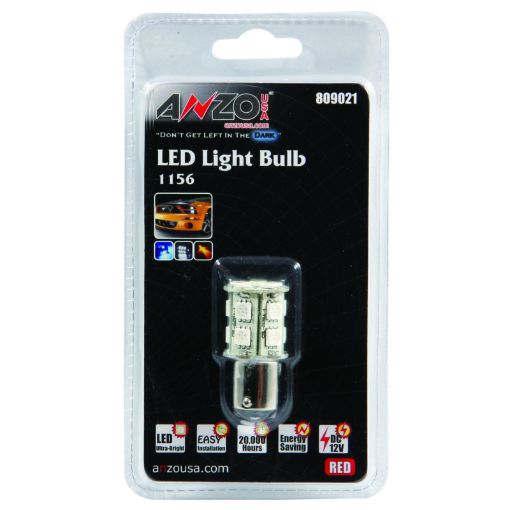 Bild von ANZO LED Bulbs Universal LED 1156 Red - 13 LEDs 1 34in Tall