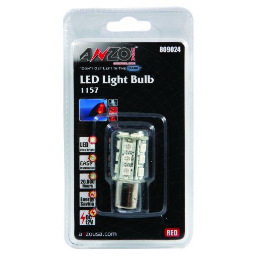 Bild von ANZO LED Bulbs Universal LED 1157 Red - 18 LEDs 1 34in Tall