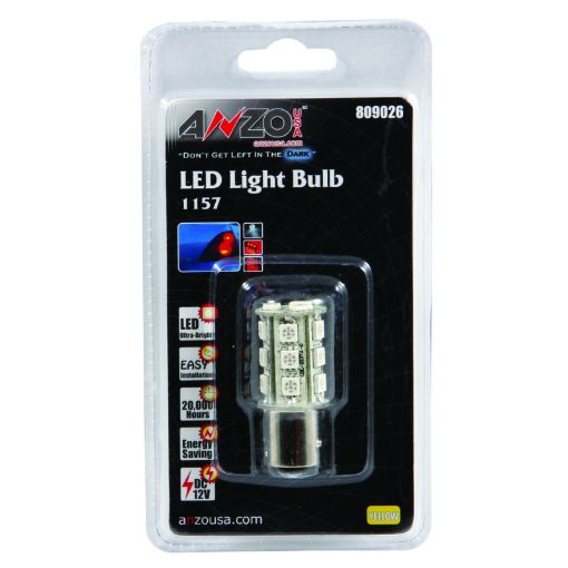 Bild von ANZO LED Bulbs Universal LED 1157 Amber - 18 LEDs 1 34in Tall