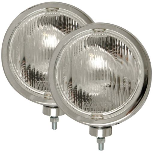 Bild von ANZO Off Road Halogen Light Universal H3 8in Round Slimline Off Road Light Chrome