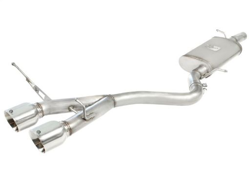 Bild von aFe MACHForce XP 2 - 12in SS - 304 Cat - Back Exhausts w Polished Dual Tips 2008 VW Golf R32 V6 - 3.2L MKV