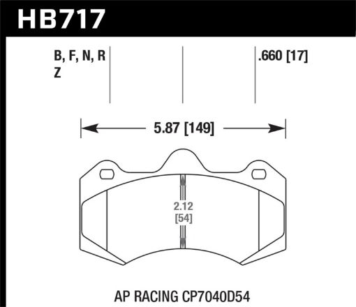 Bild von Hawk HP Plus AP Racing Brake Pads