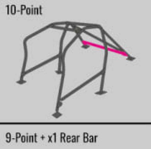 Bild von Cusco SFTY21 2 - Passenger 10 - Point BLK DASH - ESCAPE Roll Cage Subaru STi GRB 08 - 14 (SONo Cancel)