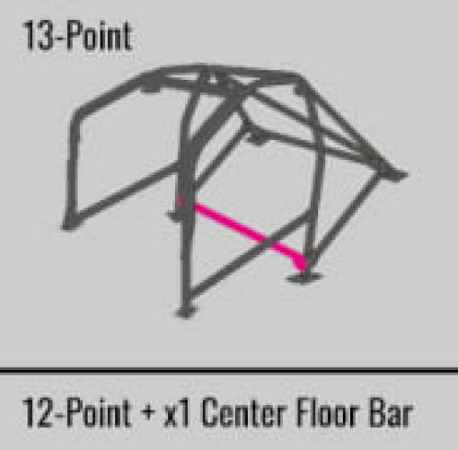 Bild von Cusco SFTY21 2 - Passenger 13 - Point BLK DASH - THROUGH Roll Cage Subaru STi GRB 08 - 14 (SO NO CNCL)