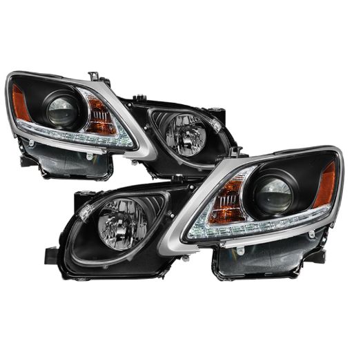 Bild von Spyder Lexus GS 300 350 450 06 - 11 Headlights - HID Model Only - Black PRO - YD - LG06 - HID - DRL - BK