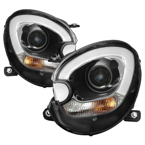 Bild von Spyder Mini Cooper Countryman 11 - 15 Headlights - Halogen Model Only - Black PRO - YD - MCO11 - DRL - BK