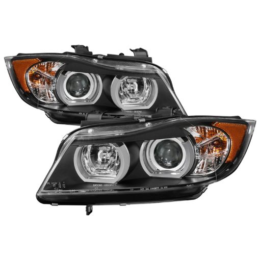 Bild von Spyder BMW E90 3 - Series 06 - 08 4DR V2 Headlights - HID Only - Black PRO - YD - BMWE9005V2 - HID - DRL - BK