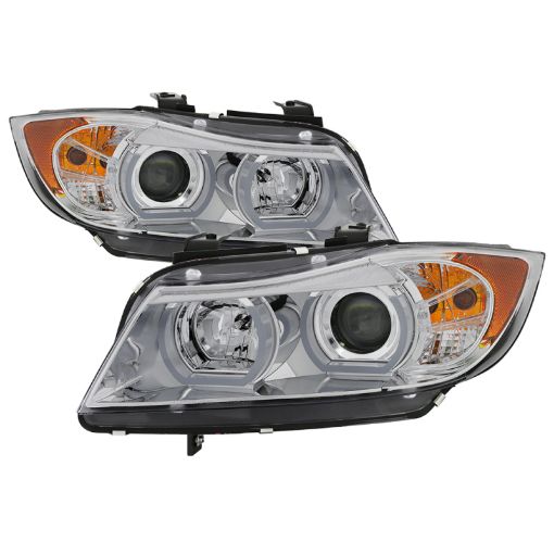 Bild von Spyder BMW E90 3 - Series 06 - 08 4DR V2 Headlights - HID Only - Chrome PRO - YD - BMWE9005V2 - AFSHID - C