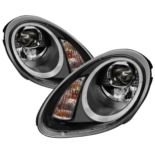 Bild von Spyder Porsche Cayman 05 - 08 Headlights - Halogen Model Only - Black PRO - YD - P98705 - HID - DRL - BK