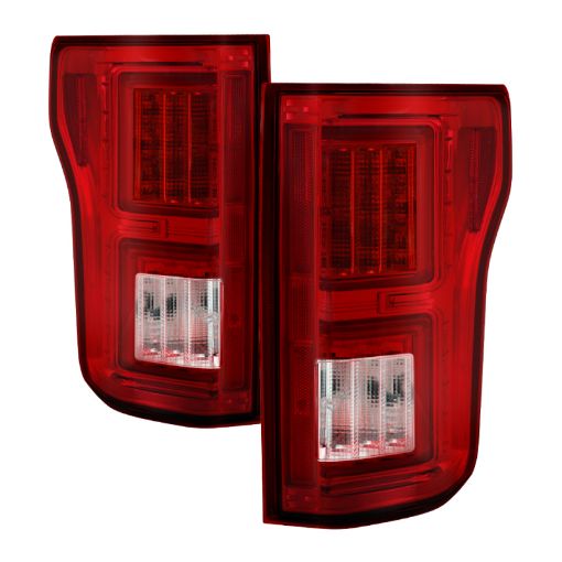 Bild von Spyder Ford F150 2015 - 2017 Light Bar LED Tail Lights - Red Clear ALT - YD - FF15015 - LBLED - RC