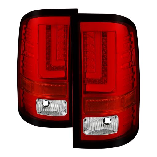 Bild von Spyder GMC Sierra 2016 - 2017 Light Bar LED Tail Lights - Red Clear ALT - YD - GS16 - LED - RC