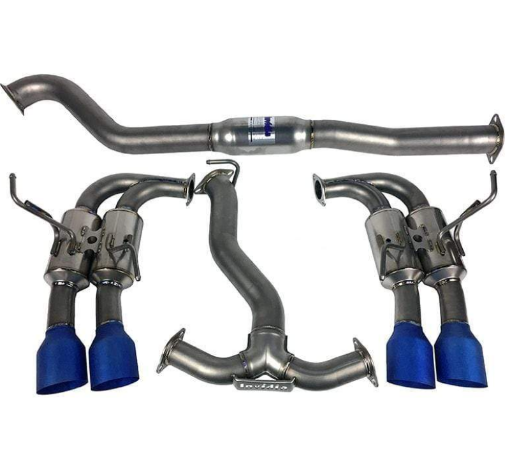 Bild von Invidia 11 - 14 WRXSTi Gemini 80mm Full Titanium 101mm Quad Tip Cat - Back Exhaust