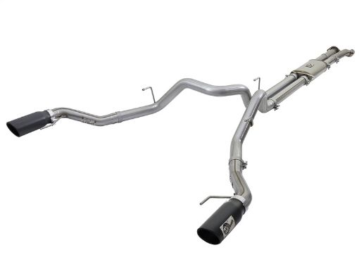 Bild von aFe MACHForce XP 3in 409 - SS Exhaust Cat - Back 2017 Ford F - 150 Raptor V6 - 3.5L (tt) w Black Tip