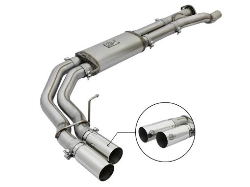 Bild von aFe POWER Rebel Series 3in 409 SS Cat Back Exhaust w Polished Tips 17 Ford F - 150 Raptor V6 - 3.5L