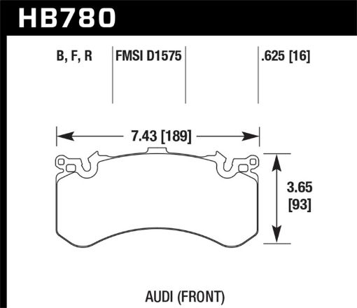 Bild von Hawk 2016 Audi A8 Front High Performance Brake Pads