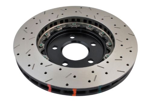 Bild von DBA 05 - 10 Ford Mustang GT 11 - 13 V6 Front Drilled Slotted 5000 Series 2 Piece Rotor w Black Hat