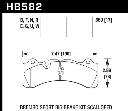 Bild von Hawk Brembo Scalloped Caliper DTC - 30 Race Pads