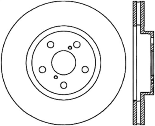 Bild von StopTech Sport Slotted 91 - 95 Toyota MR2 Cryo Front Left Rotor