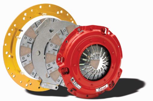 Bild von McLeod RXT Twin Disc Clutch 6 Bolt LS Motor 9 1116 x 1 18 x 10 BRZ Facing wAluminum Flywheel