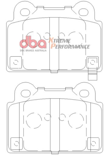 Bild von DBA 08 - 14 Mitsubishi EVO XP650 Rear Brake Pads