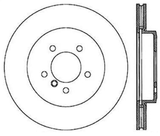 Bild von StopTech 2001 - 2005 BMW 330Ci 330i 330xi Front Left Cyro Slotted Rotor