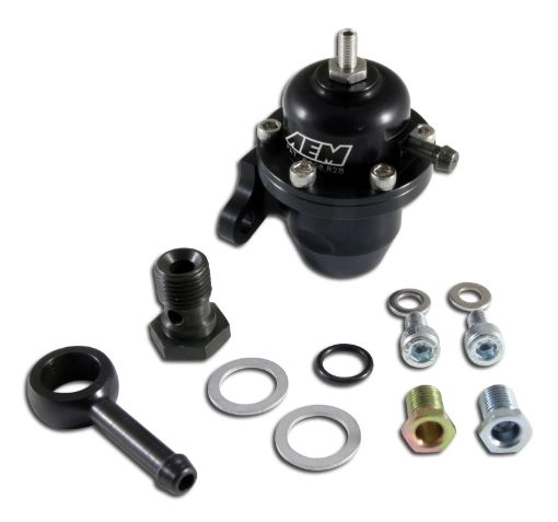 Bild von AEM 96 - 97 Acura CL 94 - 97 Accord 96 - 00 Civic Ex Black Adjustable Fuel Pressure Regulator