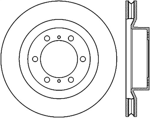 Bild von StopTech 15 - 17 Lexus GX Front Slotted Left Cryo Rotor