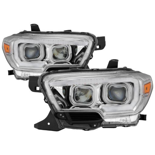 Bild von xTune Toyota Tacoma 16 - 18 DRL Light Bar Projector Headlights - Chrome PRO - JH - TTA16 - LBDRL - C