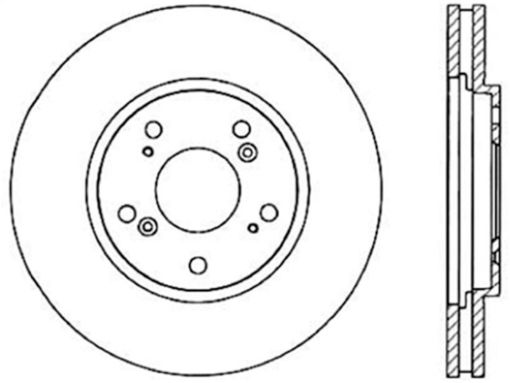 Bild von StopTech 91 - 96 Acura NSX Cryo Slotted Rear Left Sport Brake Rotor