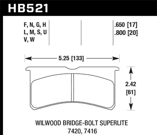 Bild von Hawk Willwood BB SL 7420 DTC - 60 Race Brake Pads