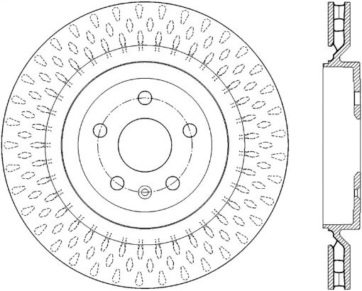 Bild von StopTech Power Slot 13 - 15 Cadillac CTS - V Rear Right Sportstop Slotted Rotor