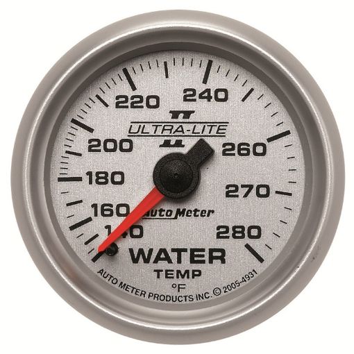 Bild von Autometer Ultra - Lite II 52mm 140 - 280 Deg F Mechanical Water Temp Gauge