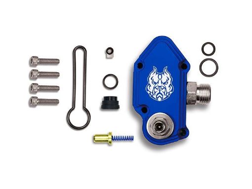 Bild von Sinister Diesel 03 - 07 Ford Powerstroke 6.0L Blue Spring Kit with Adjustable Billet Spring Housing