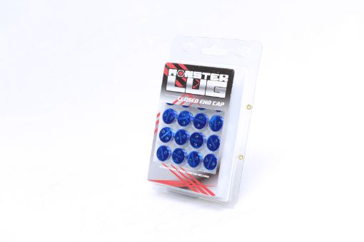 Bild von Wheel Mate Monster Lug Caps M14x1.50 Set of 20 - Blue - Plastic