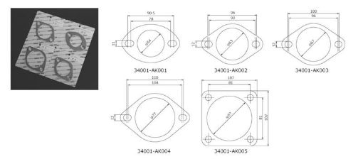 Bild von HKS Gasket 50mm Universal EX (2pcs)