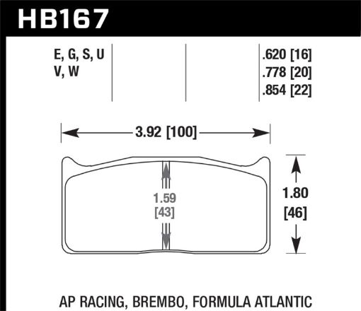 Bild von Hawk AP Racing DTC - 60 Race Brake Pads