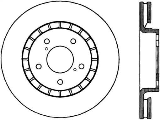 Bild von StopTech Power Slot 14 - 16 Lexus IS300IS350 Front Right Slotted Cryo Rotor - Canada Spec