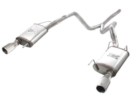 Bild von aFe MACHForce XP 05 - 09 Ford Mustang V6 4.0L 2 - 12in. 409 SS Cat - Back Exhaust