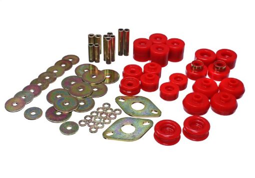 Bild von Energy Suspension 96 - 99 Toyota 4Runner 2WD4WD Red Body Mount Bushing Set