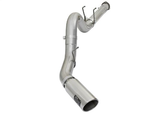 Bild von aFe ATLAS 5in DPF - Back Alum Steel Exhaust System wPolished Tip 2017 Ford Diesel Trucks V8 - 6.7L (td)