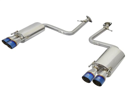 Bild von aFe Takeda 16 - 17 Lexus RC 200T 2.0L (t) 2in. SS Axle - Back Exhaust System wPolished Blue Tips