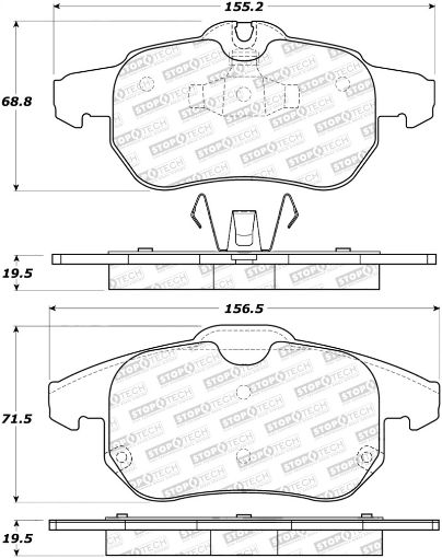 Bild von StopTech Performance 03 - 05 Saab 9 - 3 Front Brake Pads